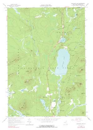 Meacham Lake topo map