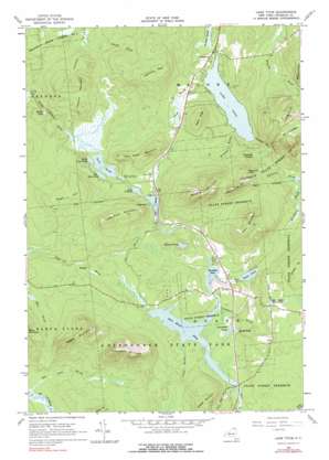 Lake Titus USGS topographic map 44074f3