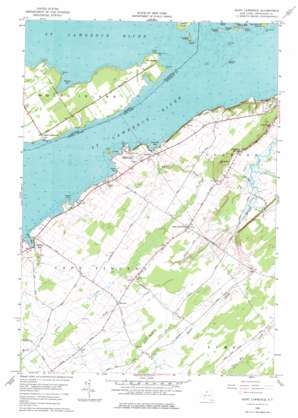 Saint Lawrence topo map