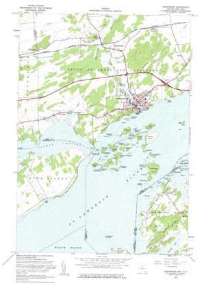 Gananoque USGS topographic map 44076c2