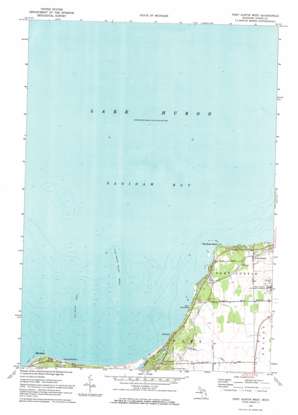 Tawas City USGS topographic map 44083a1