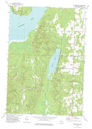 Beaver Lake USGS topographic map 44083h7