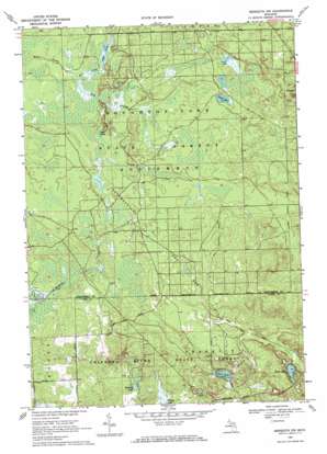 Meredith NW USGS topographic map 44084b6