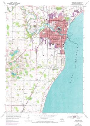 Manitowoc USGS topographic map 44087a6