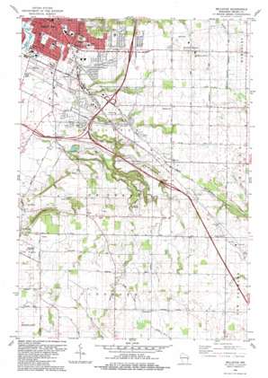 Bellevue USGS topographic map 44087d8