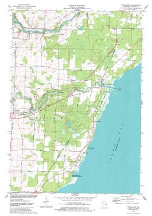 Pensaukee USGS topographic map 44087g8
