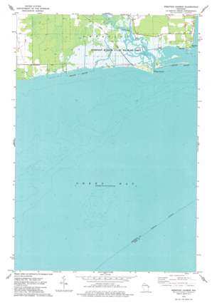 Peshtigo Harbor USGS topographic map 44087h6