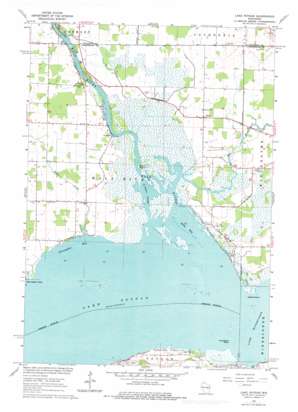 Lake Poygan USGS topographic map 44088b7
