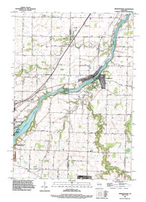 Wrightstown topo map