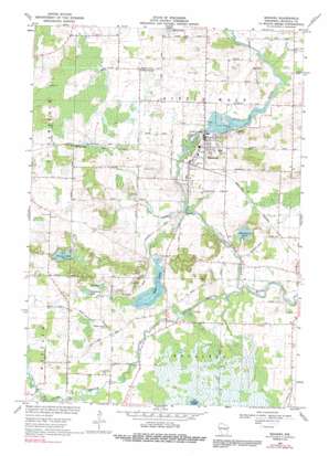 Manawa USGS topographic map 44088d8
