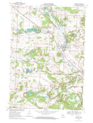 Amherst topo map