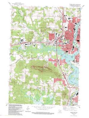 Wausau West topo map