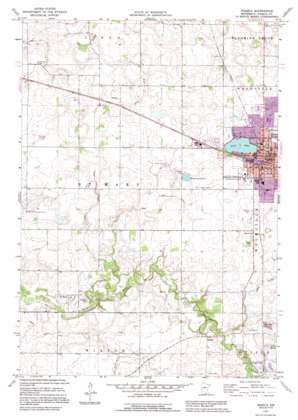 Waseca topo map