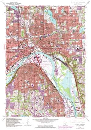Saint Paul East USGS topographic map 44093h1
