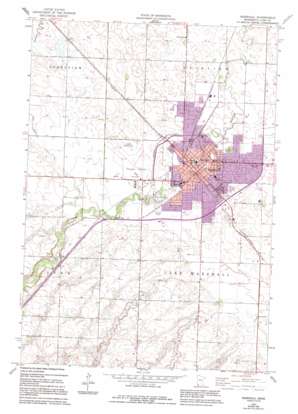 Marshall USGS topographic map 44095d7