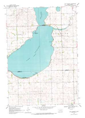 Lake Poinsett topo map
