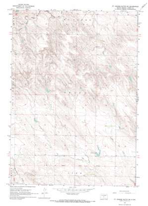 Fort George Butte Sw topo map