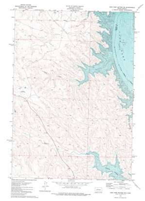 Iron Post Buttes SW USGS topographic map 44100e6