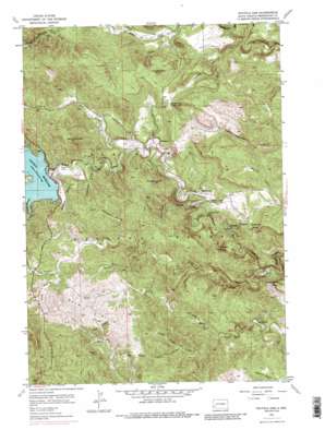 Pactola Dam USGS topographic map 44103a4