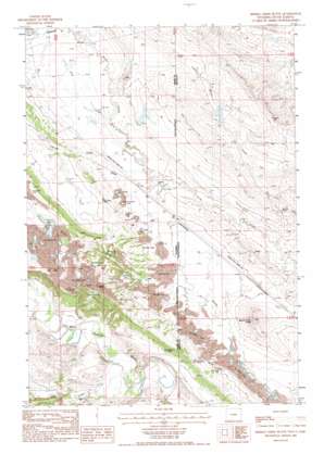Middle Creek Butte topo map