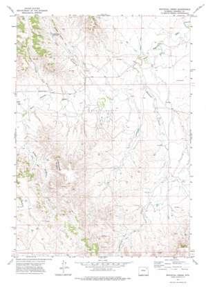 Whitetail Creek topo map