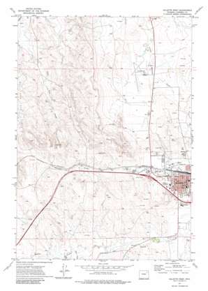 Gillette West USGS topographic map 44105c5