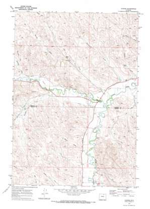 Ucross USGS topographic map 44106e5