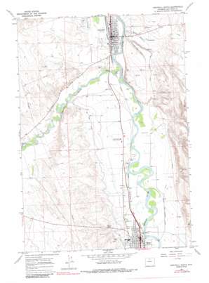 Greybull South USGS topographic map 44108d1