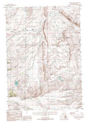 Horner Creek topo map