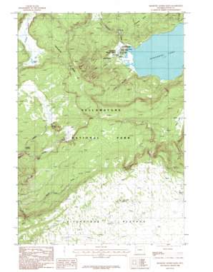Shoshone Geyser Basin topo map