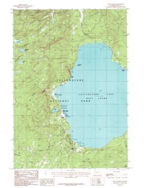 West Thumb topo map