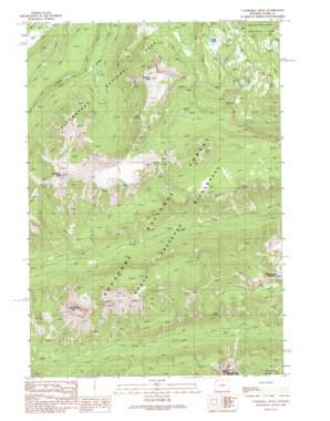 Cathedral Peak topo map