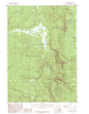Mary Lake topo map