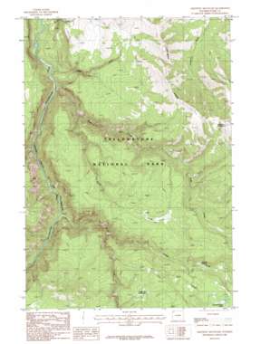 Amethyst Mountain topo map