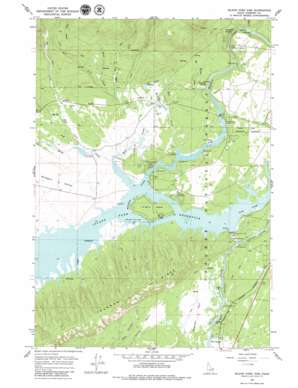 Island Park Dam USGS topographic map 44111d4