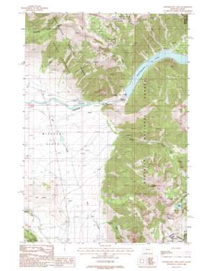 Hebgen Dam USGS topographic map 44111g4