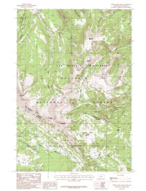 Upper Tepee Basin USGS topographic map 44111h2