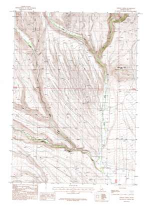 Indian Creek topo map