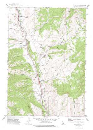 Spencer North topo map