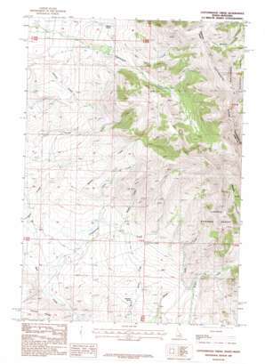 Cottonwood Creek topo map