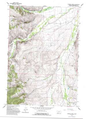Everson Creek topo map