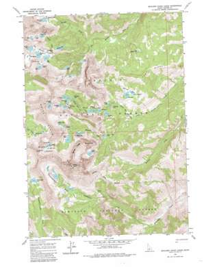 Boulder Chain Lakes USGS topographic map 44114a5