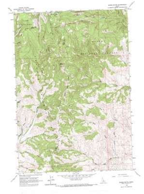 Wards Butte topo map