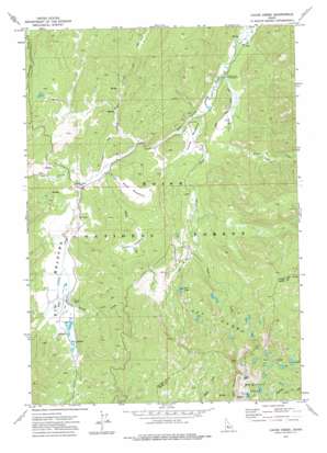 Cache Creek topo map