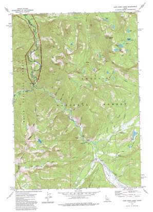 Cape Horn Lakes topo map