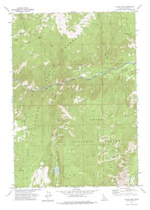 Caton Lake topo map
