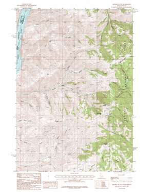 Monroe Butte topo map