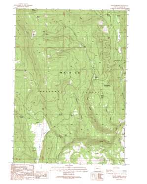 Crane Prairie topo map