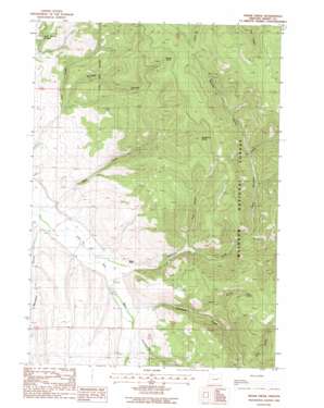 Isham Creek topo map