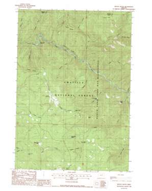 Kelsay Butte topo map